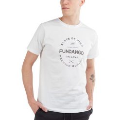 T-shirt męski Fundango Basic - T Logo-4 krótki rękaw. Białe t-shirty męskie Fundango, m, bez wzorów, z bawełny, bez kołnierzyka. Za 99.00 zł.