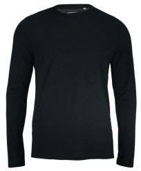 Czarny T-shirt (Koszulka) - Długi Rękaw, Longsleeve - 100% BAWEŁNA - Brave Soul, Męski. Czarne koszulki męskie z długim rękawem Brave Soul, m, bez wzorów, z bawełny, bez kołnierzyka. Za 54.00 zł.