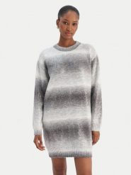 Liu Jo Sukienka dzianinowa MF5488 MA14R Szary Regular Fit. Szare sukienki damskie Liu Jo, s, bez wzorów, z dzianiny, bez kołnierzyka, bez ramiączek. Za 859.99 zł.