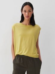 Someday. Koszulka w kolorze żółtym rozmiar: 40. Żółte bluzki damskie Someday, bez wzorów, z lyocellu, bez kołnierzyka, bez ramiączek. Za 121.99 zł.