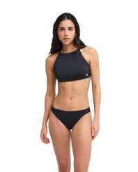 Dół bikini dla Kobiety SOLID ESSENTIALS Czarny. Szare bikini damskie Roxy, bez wzorów. Za 129.99 zł.