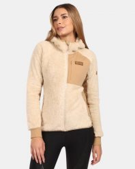 Damska bluza polarowa z kapturem Kilpi NORKA-W. Brązowe bluzy z kapturem damskie Kilpi, z materiału. Za 358.00 zł.