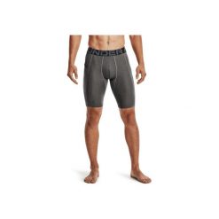 Spodenki męskie Under Armour HG Armour Long Shorts. Szare szorty męskie Under Armour, bez kołnierzyka. Za 129.99 zł.