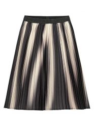 Danamade Spódnica "Dpolly" w kolorze czarno-beżowym rozmiar: S. Brązowe spódniczki damskie Danamade, s, bez wzorów, midi, proste. Za 87.61 zł.