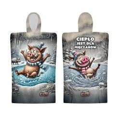 Ponczo kąpielowe z kapturem dla dorosłych SZAŁ MORS DZIK. Szare szaliki męskie JUST HERO, bez wzorów. Za 169.00 zł.