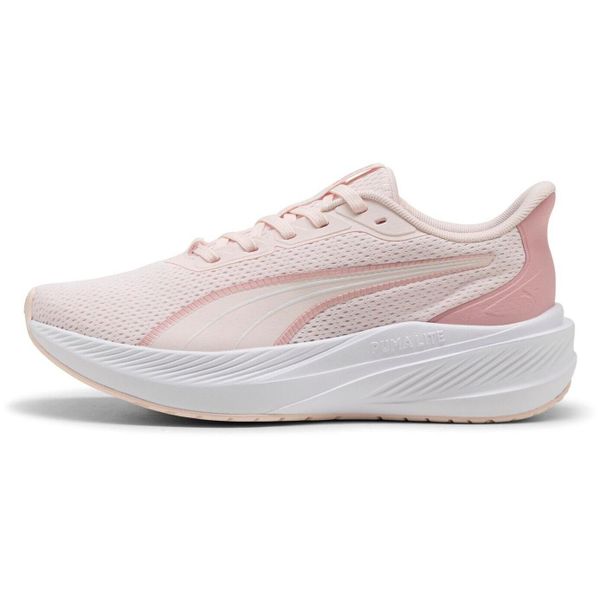 Buty sportowe Puma Dasher Lite. Czerwone buty sportowe na co dzień damskie Puma, bez wzorów, z materiału. Za 390.00 zł.