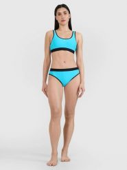 DÓŁ OD BIKINI DAMSKI STRÓJ KĄPIELOWY 4F S F078. Czerwone bikini damskie 4f, bez wzorów. Za 54.50 zł.