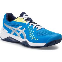 Buty ASICS - Gel-Challenger 12 Clay 1041A048 Electric Blue/Silver 400. Niebieskie buty sportowe na co dzień męskie Asics, z materiału, bez zapięcia, tenisowe. Za 399.00 zł.