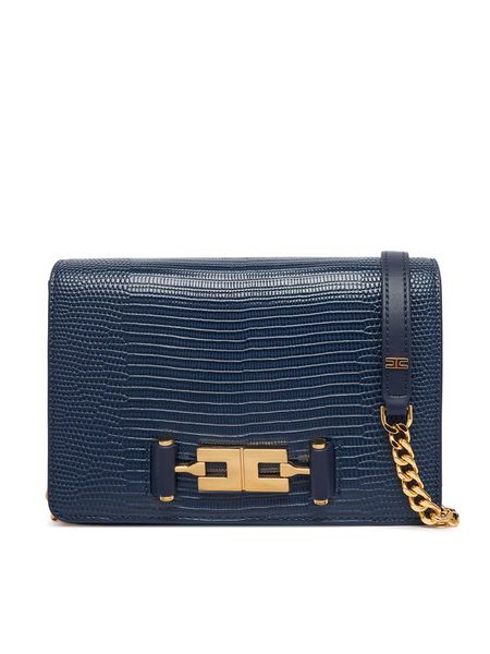 Elisabetta Franchi Torebka BS-09A-66E2-V300 Granatowy. Niebieskie listonoszki damskie Elisabetta Franchi, bez wzorów, bez dodatków. Za 1,289.00 zł.