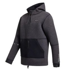 Kurtka neoprenowa dla mężczyzn 3 mm MYSTIC Voltage Sweat – szara – wiatroodporna. Szare kurtki męskie Mystic, m, bez wzorów, z neoprenu, z kapturem. Za 1,038.00 zł.