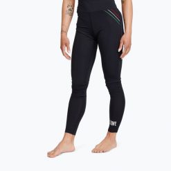 Legginsy treningowe damskie LEONE 1947 Flag. Czarne bielizna termoaktywna damska LEONE 1947, l, bez wzorów. Za 109.99 zł.