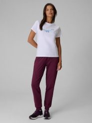 4F Spodnie dresowe joggery damskie - różowe XL. Czerwone spodnie dresowe damskie 4f, s, z dresówki, na fitness i siłownię. Za 159.99 zł.