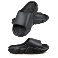 Klapki na basen unisex Aqua-Sport Hydro. Czarne klapki damskie AQUA-SPORT, bez wzorów, bez obcasa. Za 40.00 zł.