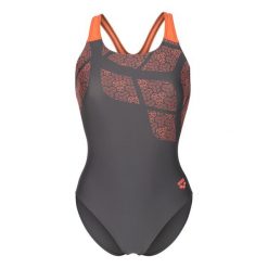 Damski kostium kąpielowy 1-częściowy Arena Lace Solid. Czarne stroje jednoczęściowe damskie Arena, bez wzorów. Za 224.00 zł.
