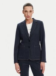 Olsen Marynarka 15001470 Granatowy Regular Fit. Niebieskie marynarki i żakiety damskie Olsen, bez wzorów, z syntetyku. Za 499.99 zł.