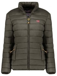 Geographical Norway Kurtka pikowana "Atikolor" w kolorze khaki rozmiar: S. Brązowe kurtki damskie Geographical Norway, s, bez wzorów, bez kaptura. Za 150.95 zł.