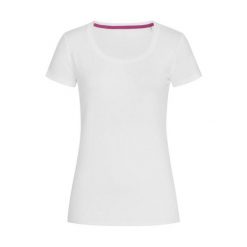 Rozciągliwa Koszulka Dla Kobiet. Białe bluzki damskie Stedman, xl, bez wzorów, sportowe, bez kołnierzyka, bez ramiączek. Za 63.99 zł.