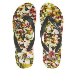 Japonki Liu Jo. Czarne klapki damskie Liu Jo, bez wzorów, bez obcasa. Za 229.99 zł.