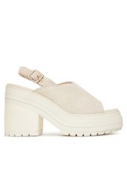 Converse Sandały Chuck 70 De Luxe Heel Mule A15070C Écru. Sandały damskie Converse, bez wzorów, ze skóry, bez obcasa, na słupku. Za 319.99 zł.