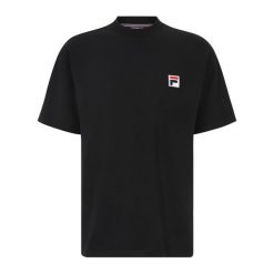 Koszulka FILA Blans Loose. Czarne bluzki damskie Fila, m, bez wzorów, bez ramiączek. Za 109.99 zł.