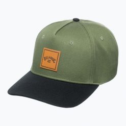 Czapka z daszkiem męska Billabong Stacked Snapback. Zielone czapki męskie Billabong, na lato, bez wzorów, z materiału, sportowe. Za 99.99 zł.