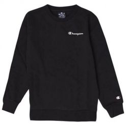 Bluza sportowa chłopięca Champion Crewneck Sweatshirt. Czarne bluzy bez kaptura męskie CHAMPION, m. Za 67.15 zł.