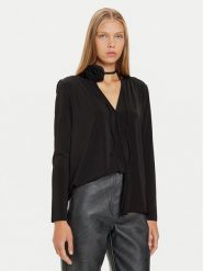 Marella Bluzka Rigolo 2423946102 Czarny Regular Fit. Czarne bluzki damskie Marella, m, bez wzorów, z wiskozy, bez ramiączek. Za 759.99 zł.