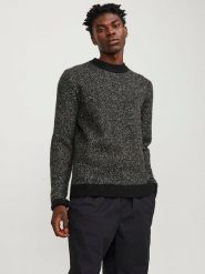 Jack & Jones Sweter w kolorze czarnym rozmiar: L. Czarne swetry męskie Jack & Jones, l, bez wzorów, bez kołnierzyka. Za 86.99 zł.