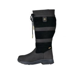 Damskie buty do jazdy konnej Dublin River IV. Czarne kalosze damskie DUBLIN, bez wzorów. Za 869.00 zł.