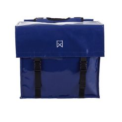 Podwójna torba na bagażnik z impregnowanego płótna Willex. Niebieskie torebki klasyczne damskie willex, bez wzorów, bez dodatków. Za 412.00 zł.