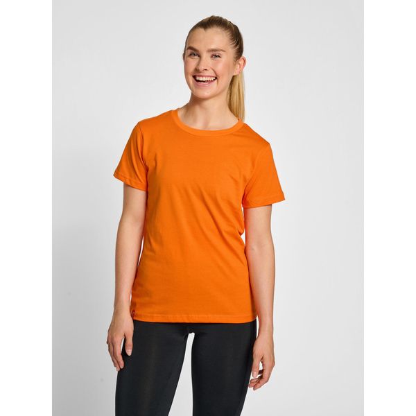 Koszulka damska Hummel Red Heavy. Brązowe bluzki damskie HUMMEL, m, bez wzorów, z bawełny, bez kołnierzyka. Za 117.00 zł.