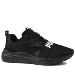 Buty męskie sportowe Puma SOFTRIDE WIRED 2. Czarne buty sportowe na co dzień męskie Puma, z gumy, bez zapięcia, trekkingowe. Za 199.00 zł.