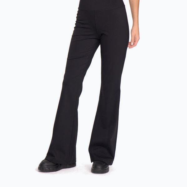 Legginsy treningwe damskie Cardio Bunny HCB-125 Flare. Czarne legginsy damskie Cardio Bunny, s, bez wzorów, z materiału, na fitness i siłownię. Za 109.99 zł.