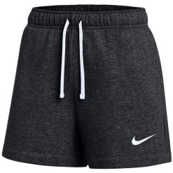 Spodenki damskie Nike Park 26 Fleece. Czarne szorty damskie Nike, bez wzorów, z bawełny, sportowe. Za 141.99 zł.