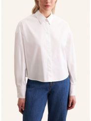 Seidensticker Bluzka w kolorze białym rozmiar: 40. Białe bluzki damskie Seidensticker, bez wzorów, z bawełny, bez kołnierzyka, bez ramiączek. Za 199.03 zł.