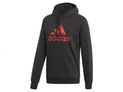 Bluza męska z kapturem ADIDAS M FLC HDY S. Czarne bluzy z kapturem męskie Adidas, m, z bawełny. Za 229.00 zł.