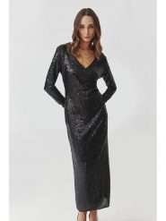 TATUUM Sukienka "Agatia" w kolorze czarnym rozmiar: S. Czarne sukienki damskie Tatuum, na co dzień, s, bez wzorów, bez kołnierzyka, bez ramiączek, maxi, proste. Za 235.50 zł.