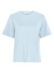 MOSS COPENHAGEN Koszulka w kolorze błękitnym rozmiar: L/XL. Niebieskie bluzki damskie MOSS COPENHAGEN, l, bez wzorów, z bawełny, bez kołnierzyka, bez ramiączek. Za 114.95 zł.