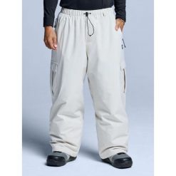 Spodnie narciarskie - Unisex - Szeroki krój - Park - Stone. Brązowe spodnie dresowe damskie POEDERBAAS, na zimę, bez wzorów, z poliesteru. Za 698.52 zł.