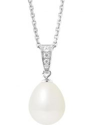 Pearl Addict Srebrny naszyjnik z perłą - dł. 42 cm rozmiar: onesize. Białe naszyjniki damskie Pearl Addict, srebrne. Za 217.99 zł.