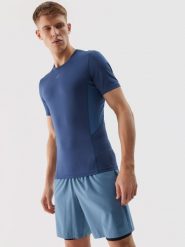 4F Spodenki treningowe z materiału z recyklingu męskie - niebieskie XXL. Niebieskie szorty sportowe męskie 4f, l, z dzianiny, na fitness i siłownię. W wyprzedaży za 49.99 zł.