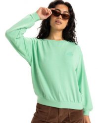 Bluza damska SURFING BY MOONLIGHT. Zielone bluzy bez kaptura damskie Roxy, m, z elastanu. Za 229.99 zł.