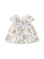 Mayoral Sukienka elegancka 1885 Kolorowy Regular Fit. Sukienki dziewczęce Mayoral, bez wzorów, ze lnu, eleganckie, bez ramiączek. Za 169.99 zł.