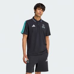 Koszulka polo MERCEDES-AMG PETRONAS FORMULA 1 TEAM DNA. Czarne koszulki polo męskie Adidas, m, bez wzorów, bez ramiączek. Za 228.00 zł.
