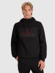 4F Bluza dresowa nierozpinana z kapturem męska - czarna XL. Czarne bluzy z kapturem męskie 4f, m, z bawełny. Za 199.99 zł.