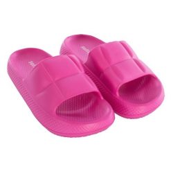 Klapki z gumą balonową Softee w kolorze różowym. Czerwone klapki damskie Softee, z gumy. Za 145.99 zł.