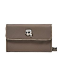 Torebka KARL LAGERFELD. Brązowe listonoszki damskie Karl Lagerfeld, bez wzorów, bez dodatków. Za 319.99 zł.