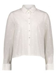 Vila Bluzka w kolorze białym rozmiar: 36. Białe bluzki damskie Vila, bez wzorów, z bawełny, bez kołnierzyka, bez ramiączek. Za 96.14 zł.