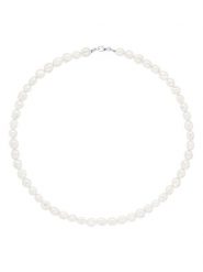 Pearline Naszyjnik w kolorze białym z perłami - dł. 42 cm rozmiar: onesize. Białe naszyjniki damskie Pearline, srebrne. Za 382.99 zł.