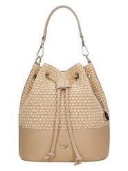 Wojas Torebka w kolorze beżowym - 20 x 22 x 13 cm rozmiar: onesize. Brązowe torebki klasyczne damskie Wojas, bez wzorów, z materiału, bez dodatków. Za 284.95 zł.